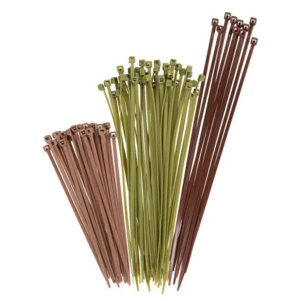 ALLEN CABLE TIES 100 PK GRN/BRN