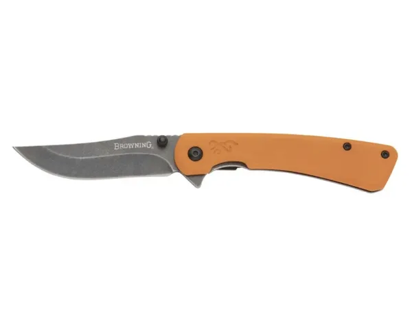 BRN ROCK FOLDER 3" CLIP PNT KNF ORG