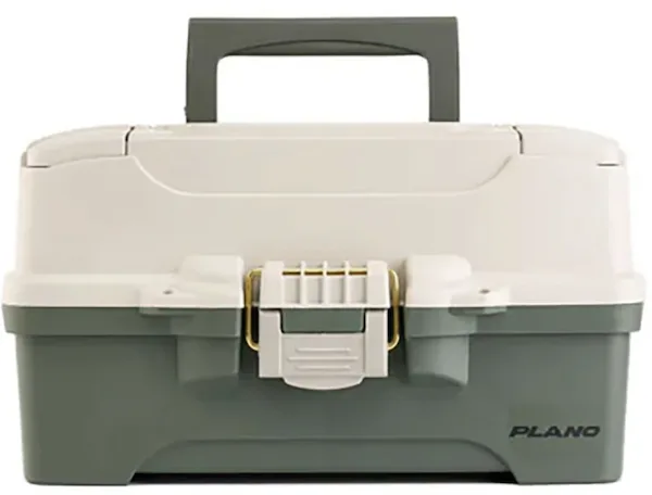 TWO-TRAY TACKLE BOX GREEN/TAN