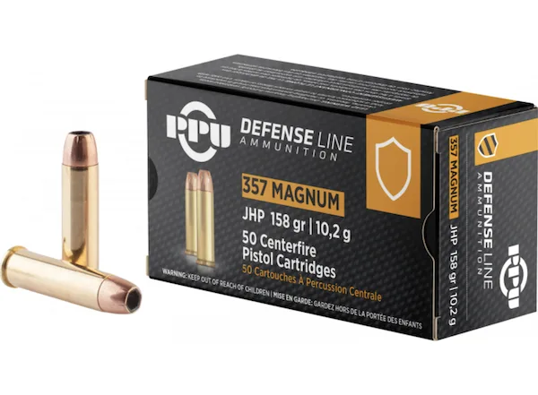 PPU 357MAG 158GR JHP 50BX