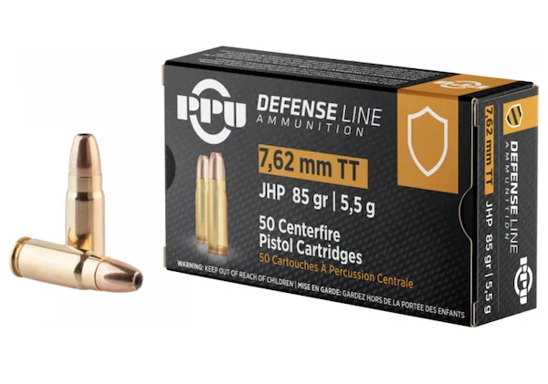 PPU 7.62 TOKAREV 85GR JHP 50BX