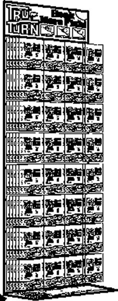 TRU-TURN 32 PEG HOOK DISPLAY 192PCS