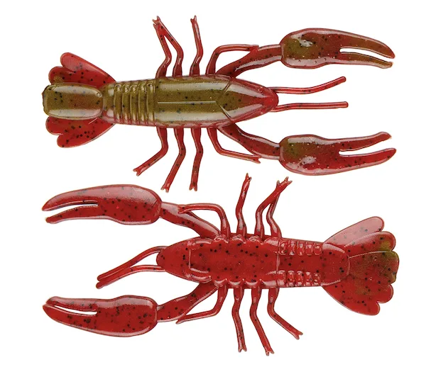 YUM NED CRAW 2"-GRN PMPKN/RD 8PK
