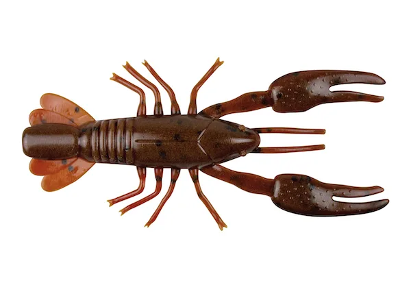 YUM NED CRAW 2"-DRK BRN/RD BRWN 8PK