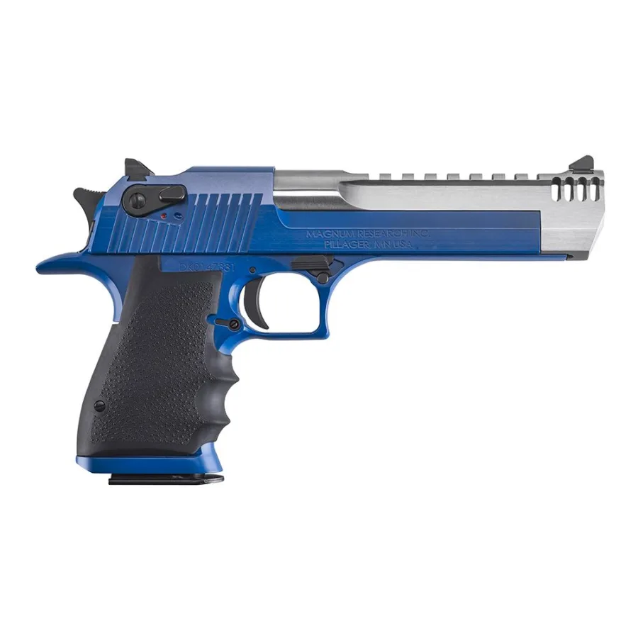 Magnum Research NRA Blue Desert Eagle Mark XIX Handgun .50 AE 7rd 6" Barrel  Hogue Grip Black Accents
