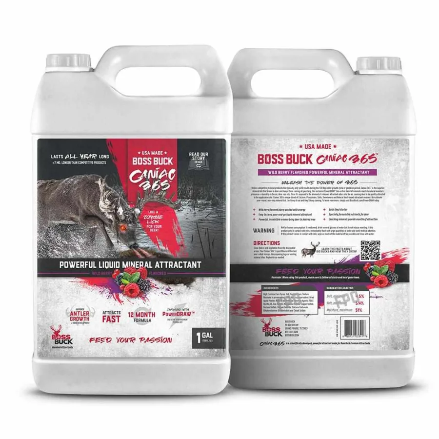 Boss Buck Caniac 365 Wild Berry Liquid Attractant 1 Gal