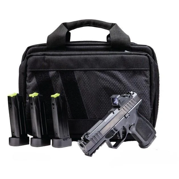 Rost Martin RM1S Comp Handgun Bundle 9mm Luger 15(4)rd Magazines 3.6" Barrel Black Red Dot Pistol