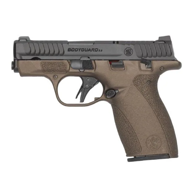 S&W Bodyguard 2.0 Midnight Bronze Handgun .380 Auto 10rd Magazines(2) 2.75? Ported Barrel Chamber Indicator Manual Safety CA Compliant