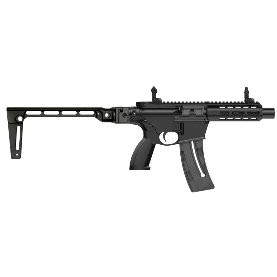 Retay RA1522 Pistol .22 LR 25rd Magazine 8" Threaded Barrel Black Aluminum M-LOK Forend Folding Stock