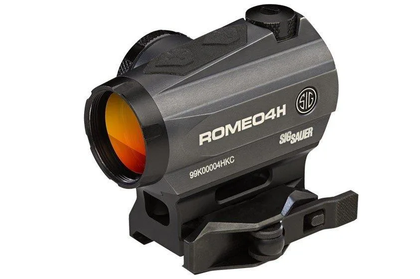 Sig Sauer ROMEO4H Red Dot Sight - 1x30mm 2 MOA Red Dot Ballistic Circle Dot Reticle Graphite