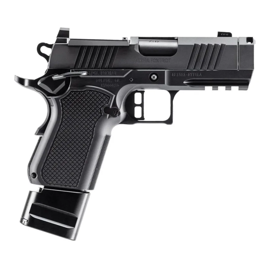 Alpha Foxtrot AF1911-ROMULUS Handgun 9mm Luger 20rd Magazines(5) 3.5'' Ported Barrel MOS DLC Black