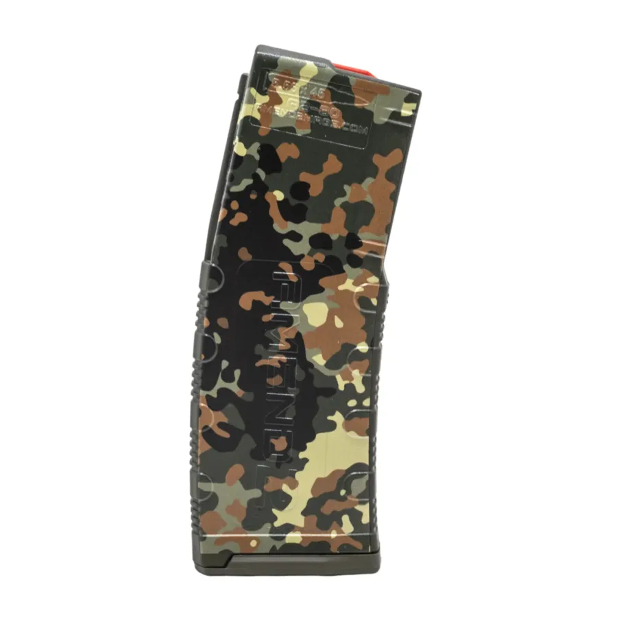 AMEND2 M2 5.56MM 20RD AR15 WITH RED FOLLOWER ODG FLECKTARN POLYMER MAGAZINE ( 50 PER CASE )