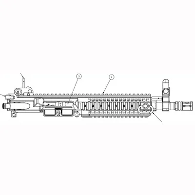 M4 LE6945 UPPER GROUP 10.3IN WITH BCG AND SIGHTS