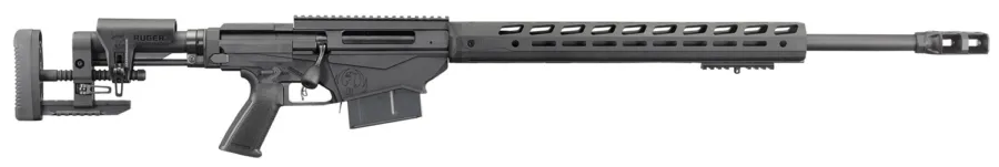 Ruger 18081 Precision  300 Win Mag 5+1 26" Heavy Contour Barrel with Magnum Muzzle Brake, Tunable Compensator, Type III Hard Coat Anodized Finish, Ruger Precision MSR Stock, Optics Ready