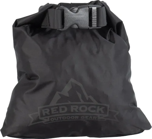 RED ROCK ROLL TOP DRY BAG - 1 LITER WATERPROOF BLACK