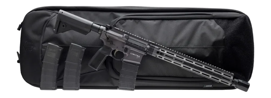 DANIEL DEFENSE INC DM4 V7 5.56 14.5IN BARREL 32RD BLACK  W/ ATTACHED DA XENO MUZZLE DEVICE W/ BLAST SHROUD BLK SAVIOR BAG DLRLIMSER-003 DLRLIMSER-003