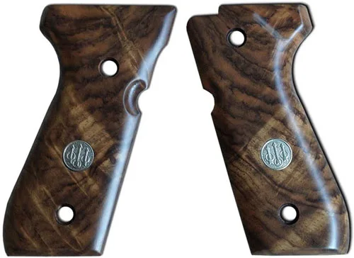 BERETTA 92/96 DELUXE GRIPS - GRADE 3 WALNUT CHECKERED