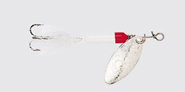 YAK ROOSTER TAIL 1/4 WHT/RED HEAD