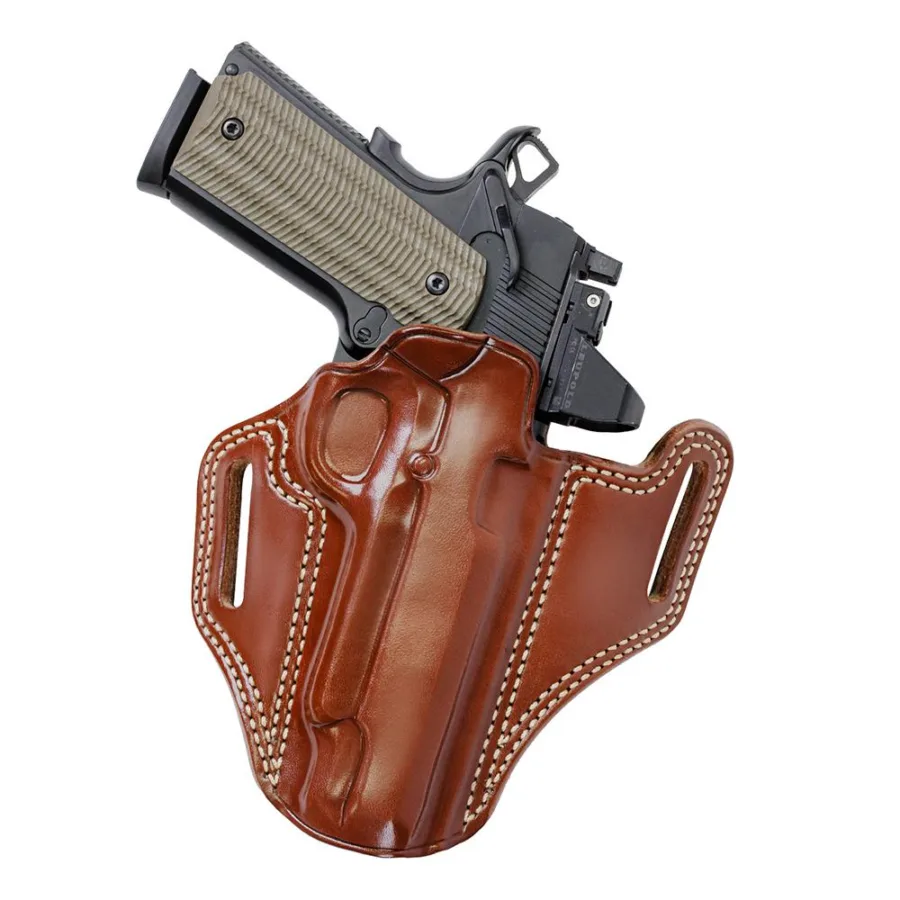 Galco Combat Master 2.0 Belt Holster for Glock 43/43x With or Without Red Dot Tan LH