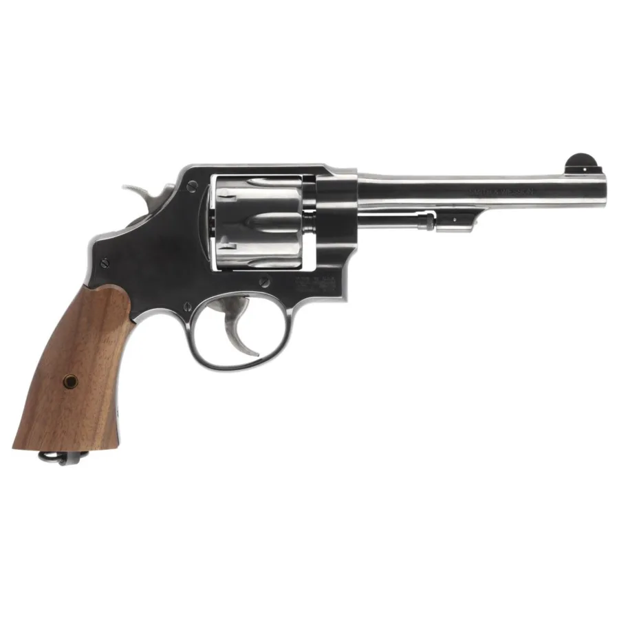 S&W Model 1917 Handgun .45 Auto 6rd Capacity 5.5" Blued Barrel DA/SA No Lock