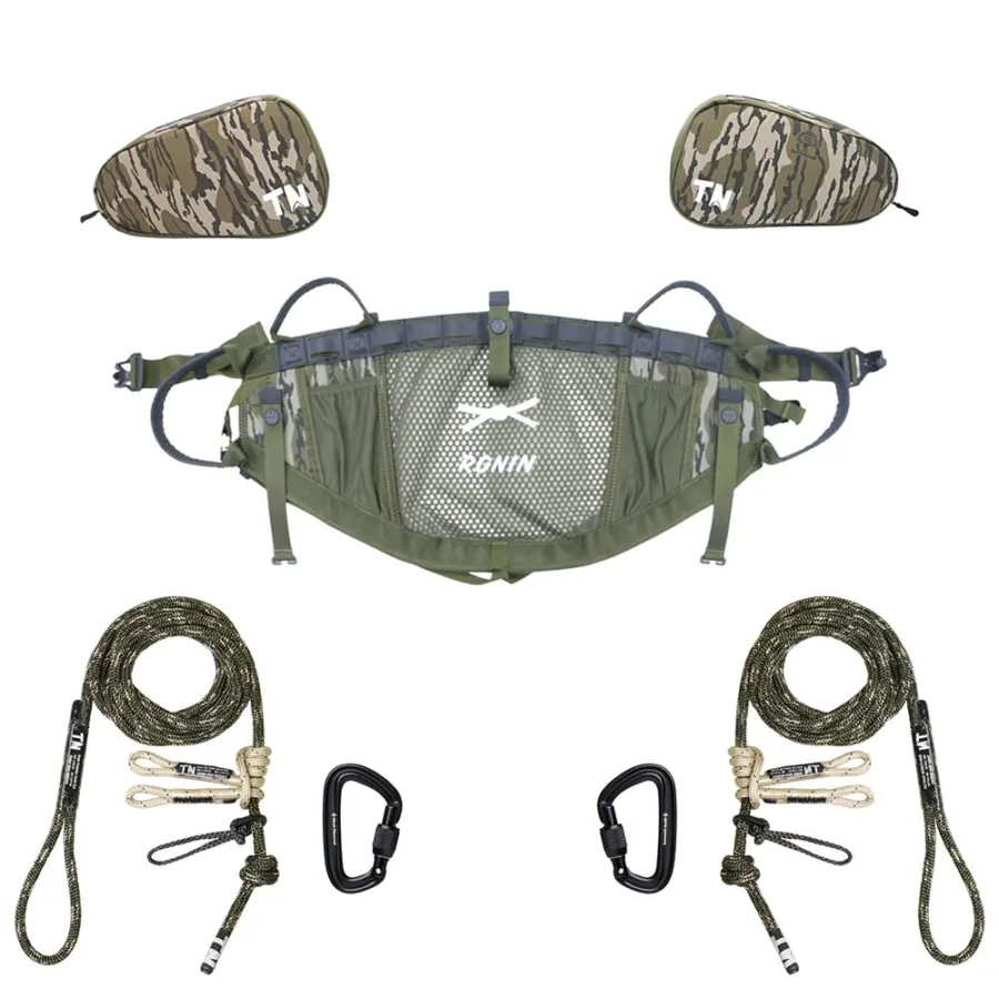 Timber Ninja Outdoors Ronin Saddle Starter Kit XL 36" - 40" Mossy Oak Bottomland