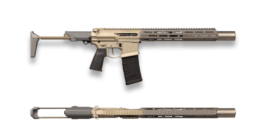 Q HONEY BADGER SBR SD 300BLK 7" SNIPER GREY 1-30RD GEISSELE TRIGGER (Q-HB-SILENCER) 1-100